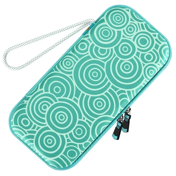 Funlab Switch Carrying Case for Zelda Nintendo Switch/OLED/Lite with 10 Game Slots - Turquoise