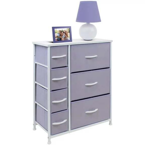 7 Drawers Chest Dresser - Purple