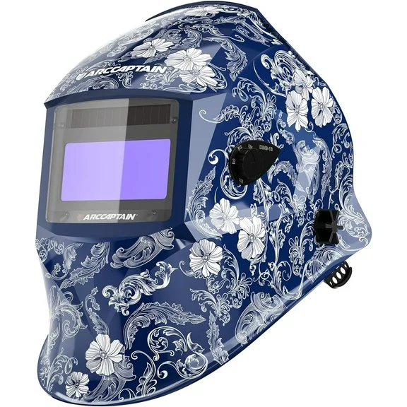 ARCCAPTAIN Welding Helmet Auto Darkening, Large View Welding Hood Mask True Color with Top Optical Clarity