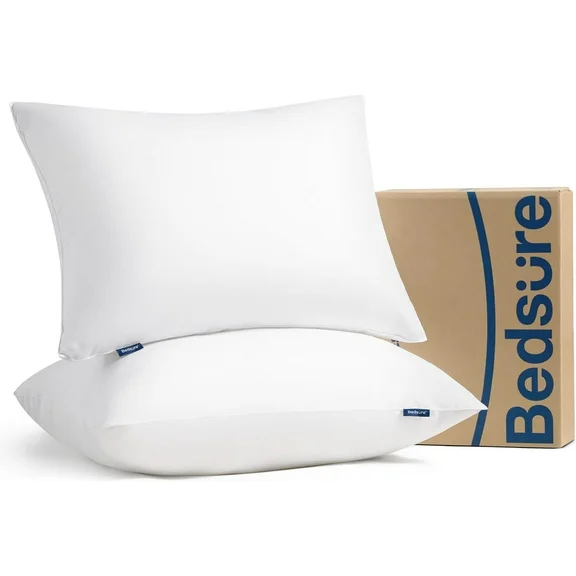 Bedsure Pillows King Size Set of 2 - King Size Bed Pillows for Sleeping, Hotel Quality King Pillows 2 Pack with Medium Support, Down Alternative Pillow for Side and Back Sleeper