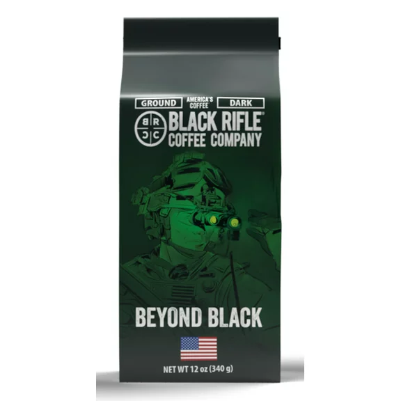 Black Rifle Coffee Company Beyond Black, Dark Roast, Ground Coffee, 12 oz