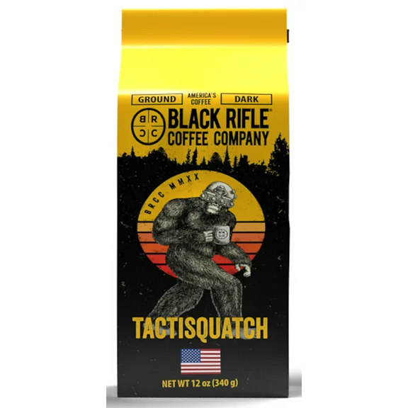 Black Rifle Coffee Company Tactisquatch, Dark Roast, Ground Coffee, 12 oz