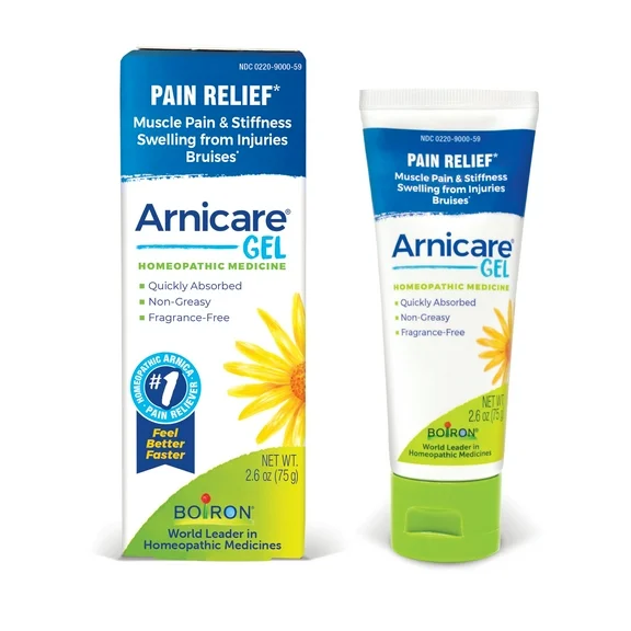 Boiron Arnicare Gel Soothing Relief of Joint Pain, Muscle Pain, Muscle Soreness, and Bruises, 2.6 oz
