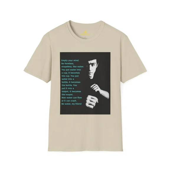 Bruce Lee Be Water Out Of Darkness Unisex Short Sleeve Shirt