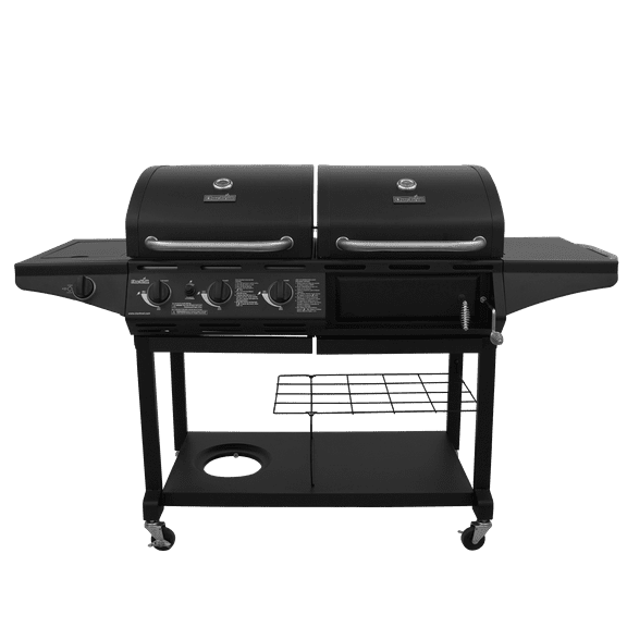 Charbroil Deluxe Charcoal & Gas Combination Cart Grill