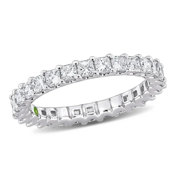 Created Forever Women's 2 CT Lab Created Diamond 14K White Gold Eternity Ring (G-H, VS1-VS2)