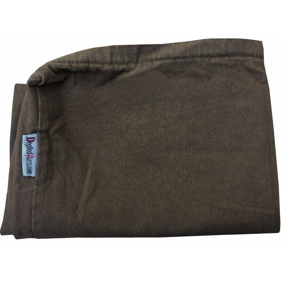 Dogbed4less 55"X47"X4" Size Brown Denim Washable External Replacement Cover Only