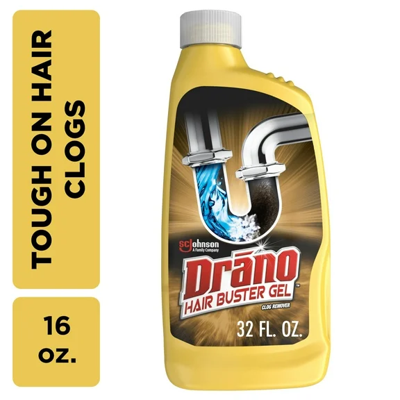 Drano Hair Buster Gel Drain Clog Remover, Commercial Line, 16 oz