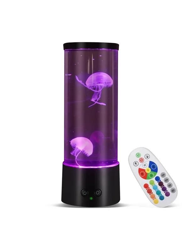 FINYQBET Jellyfish Lamps,16 Color Changing Jellyfish Lights ,Remote Control Tranquil LED Lava Lamp for Home Decor,Perfetect for Living Room, Bedroom, Office,Ideal Christmas&Birthday Gifts
