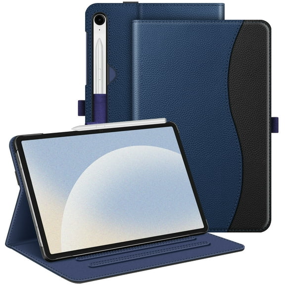 Fintie Case for Samsung Galaxy Tab S9 11" / S9 FE 10.9" 2023 Model, Multi-Angle Viewing Protective Cover with Pocket, Auto Sleep/Wake, Navy
