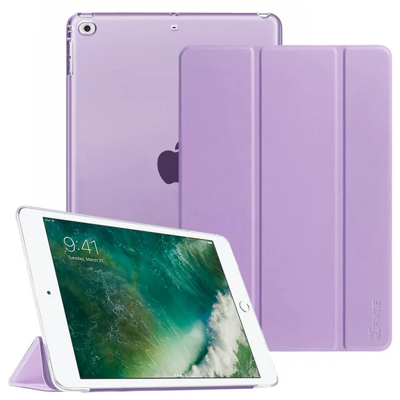 Fintie iPad 9.7 Inch 2018 2017 Case for iPad Air/ Air 2, 6/5th Gen - Translucent Frosted SlimShell Cover, Lavender