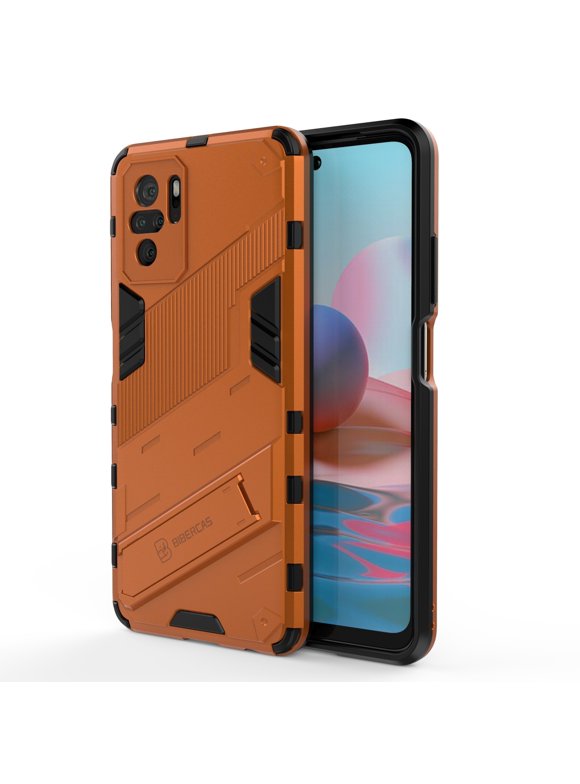 For Xiaomi Redmi Note 10 Punk Armor 2 in 1 PC + TPU Shockproof Case with Invisible Holder