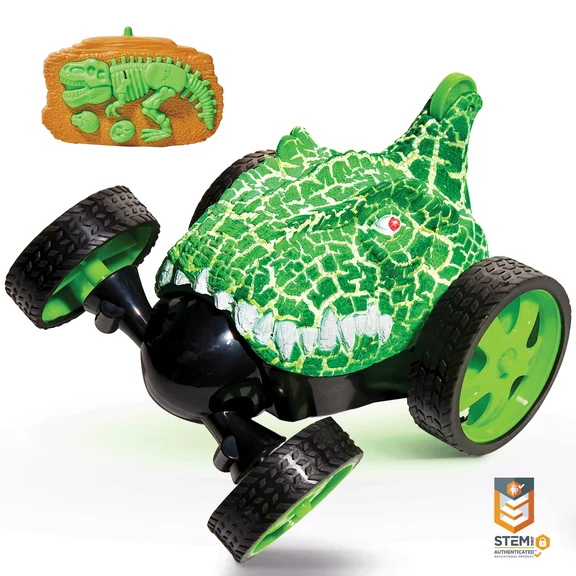Force1 Dino Whirler T-Rex 360 Stunt Car Mini Monster Racing Car Kids Speed Toy