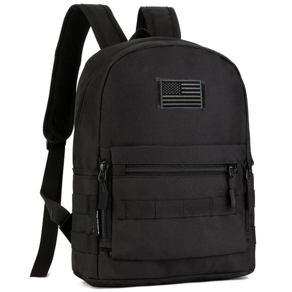 Forestfish Travel Backpack for Men Hiking Bag Fishing Backpack Carry on Backpack Nylon Waterproof Lightweight Black