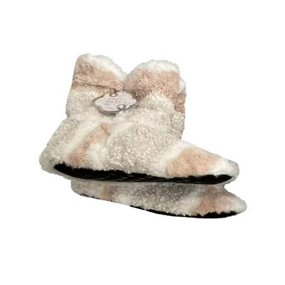 Fuzzy Babba, Women's Fashion Poodle Faux Fur Bootie Slipper Socks, 1-Pack, Sizes S/M & M/L