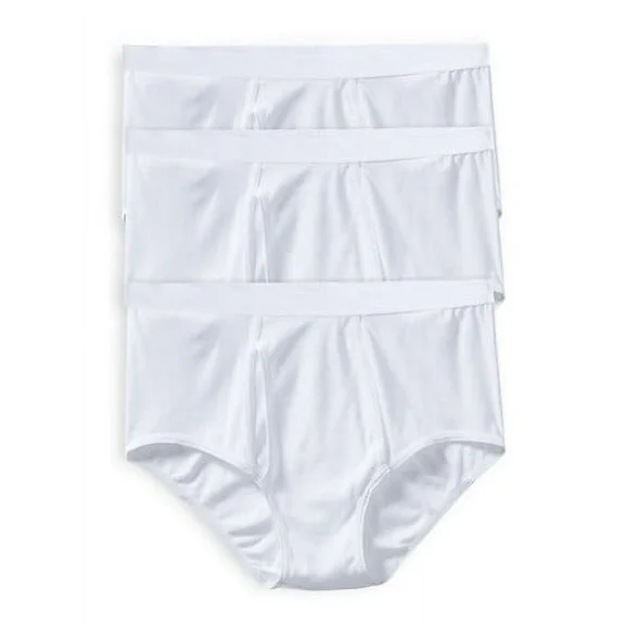 Harbor Bay by DXL Men's Big and Tall  Big and Tall Men's Briefs, White, 6XL, Pack of 3 White 6XL