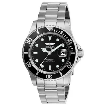 Invicta Men's 26970 Pro Diver Stainless Steel Quartz 3 Hand Black Dial Watch
