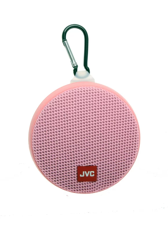 JVC Portable Wireless Speaker with Surround Sound, Bluetooth 5.0, Waterproof IPX4, 7-Hour Battery Life - SPSA2BTP (Pink)
