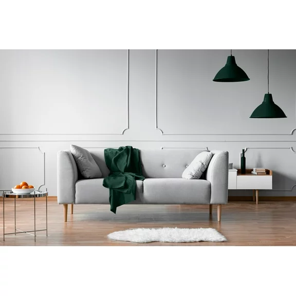 Lexi Home 50” x 60” Soft Fleece Throw Blanket Bistro Green
