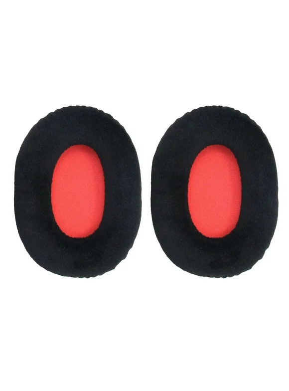 Lixada Ear Pad Cushion Replacement Breathable for Kingston HyperX Cloud II Compatible Red Flannel Headset