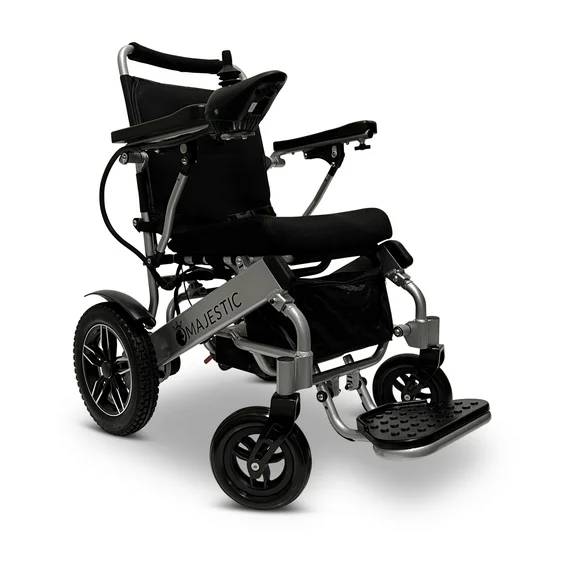 Majestic IQ-8000 Electric Wheelchairs for Adults - Foldable Lightweight Power Motorized Wheel Chair, All Terrain 17.5″ Wide Seat, 16+ Miles Range, 310 Lbs Max Loading Weight