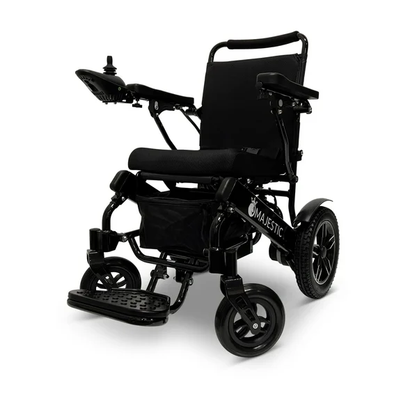 Majestic IQ-8000 Plus Electric Wheelchairs for Adults - Foldable Lightweight Power Motorized Wheel Chair, All Terrain 20″ Wide Seat, 16+ Miles Range, 310 Lbs Max Loading Weight