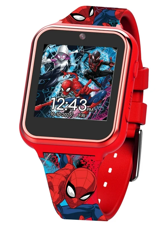 Marvel Spider Man iTime Unisex Child Interactive Smart Watch 40mm (SPD4740WM)
