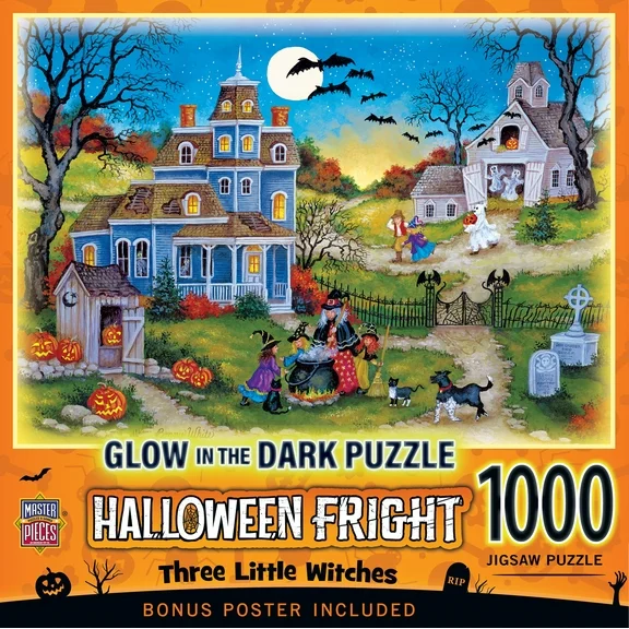 MasterPieces 1000 Piece Halloween Jigsaw Puzzle - Three Little Witches