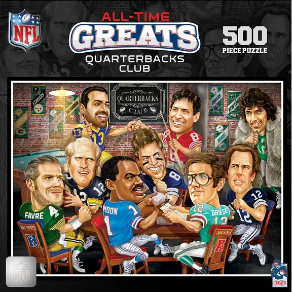 MasterPieces 500 Piece Jigsaw Puzzle - NFL Quarterback All-Time Greats