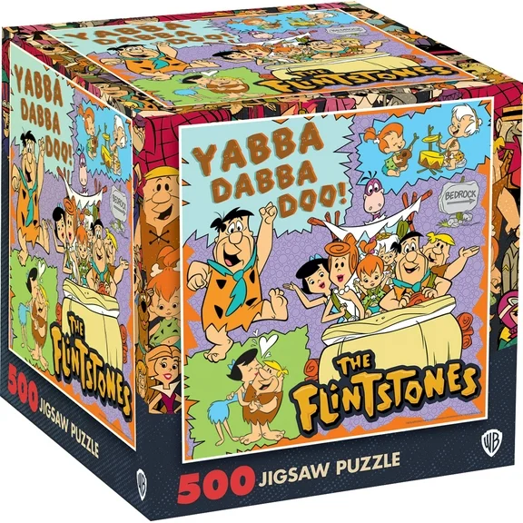 MasterPieces Hanna-Barbera Flintstones 500 Piece Adult Jigsaw Puzzle - 15"x15"