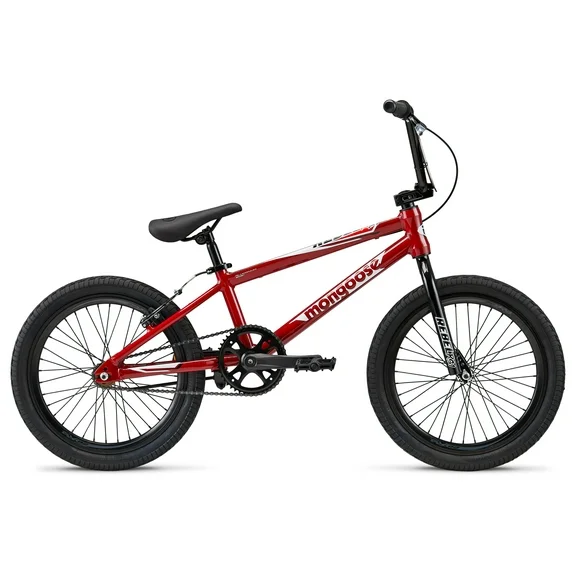 Mongoose Rebel RS1 Kids Unisex 20-in. BMX Bike, Red
