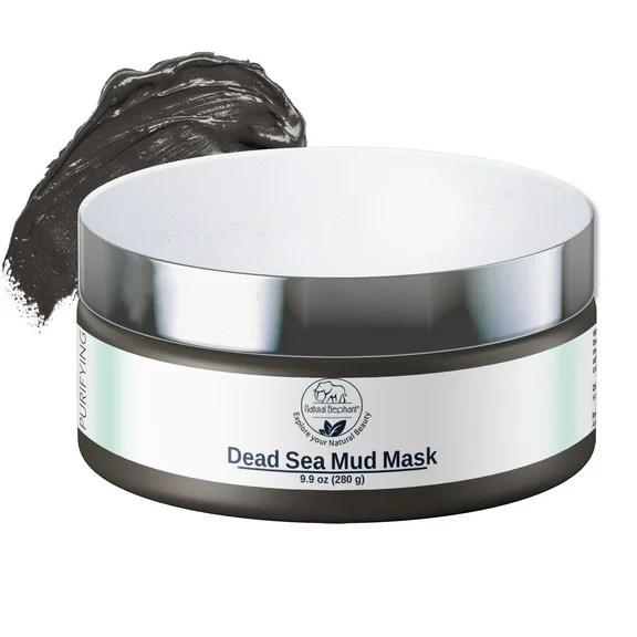 Natural Elephant Dead Sea Mud Mask 9.9oz Jar