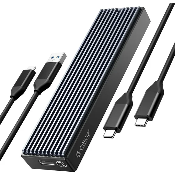 ORICO M.2 NVMe SSD Enclosure Max 4TB Aluminium 10Gbps USB3.1 Gen2 Type-C to NVMe Enclosure Case NVMe M.2 Enclosure Adapter（No Drive）