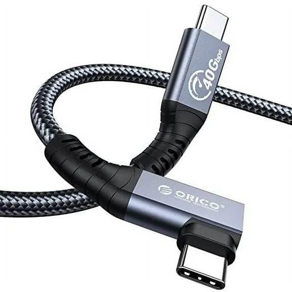 ORICO Thunderbolt 4 Cable USB-C 40Gbps Data Transfer 100W 5A Fast Charging 8K@60Hz Type-C 0.8m/2.62ft