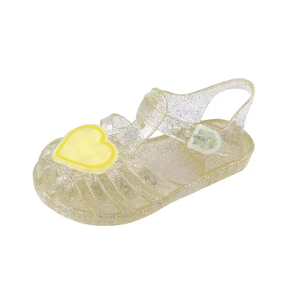 Owordtank Girls Sandals Closed Toe Flower Summer Outdoor Beach Dress Shoes (Toddler/Little Kid) 2-10Years