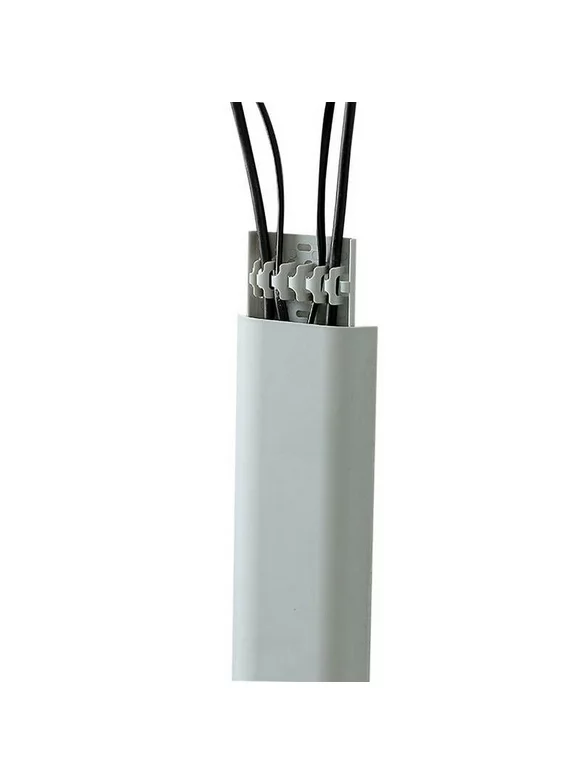Paintable Cord Cover for Wall Mounted TVs - Cable Management Kit Including Connectors & Adhesive Strips Connected to Raceway