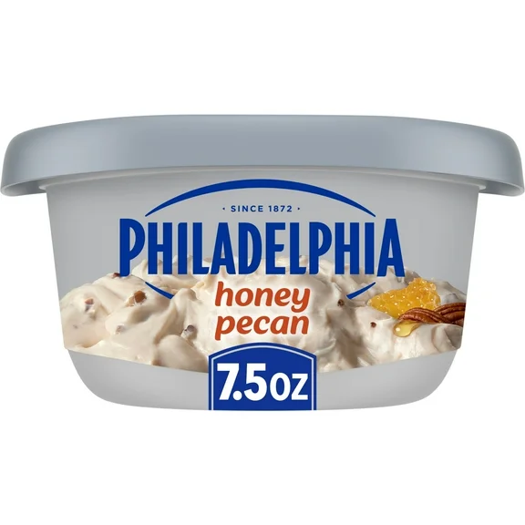 Philadelphia Honey Pecan Cream Cheese Spread, 7.5 oz Tub