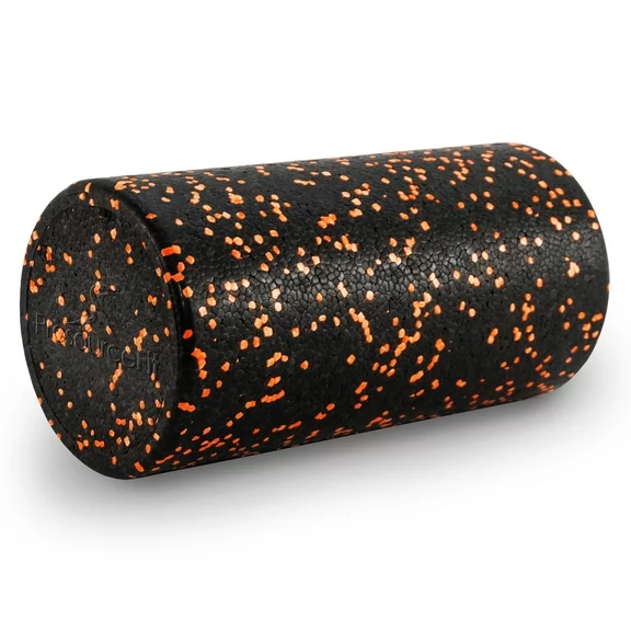 ProsourceFit High Density Speckled Foam Roller 12x6-in, Black/Orange