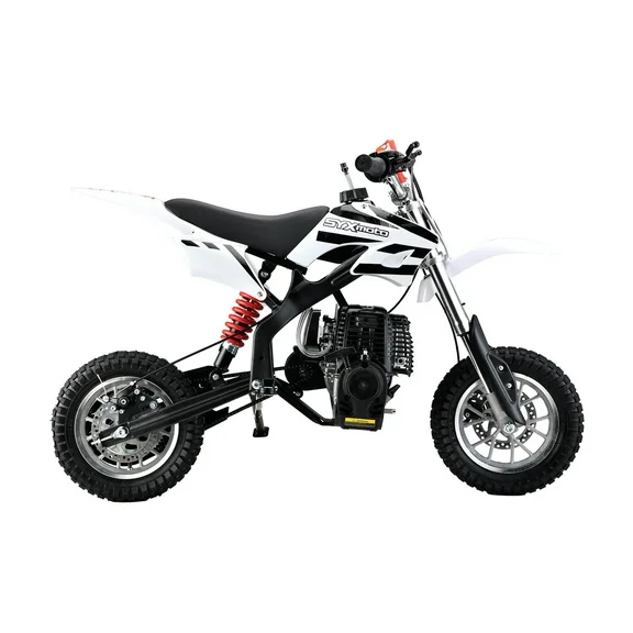 SYX MOTO MT-2 Gas Power 40cc 4 Stroke Kids Dirt Bike, Pull Start, New, White