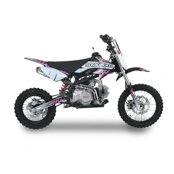SYX MOTO Roost 125cc 4-Stroke Gas Powered Pit Bike, Electric Start, Pink, Brand New