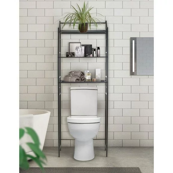 Sorbus Bathroom Storage Shelf Over Toilet: Freestanding Space Saver for Bath Essentials