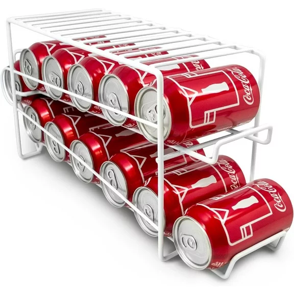 Sorbus Soda Can Organizer - Beverage and Canned Foods Dispenser Rack for Refrigerator & Pantry - Holds 12 Cans