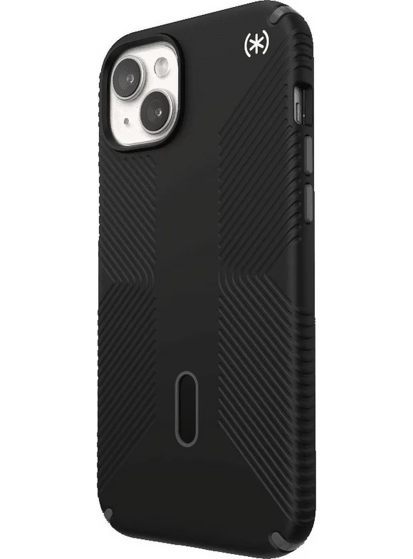 Speck iPhone 15 Plus Case-Presidio2 Grip-ClickLock-MagSafe-6.7 Inch Phone Case-Black/Slate Grey/White