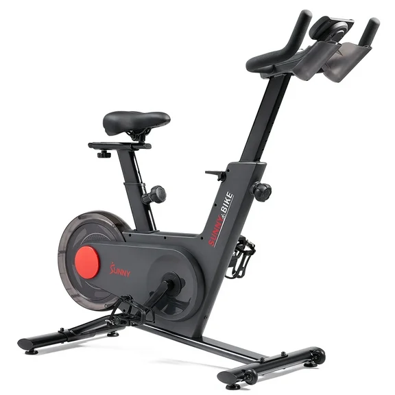 Sunny Health & Fitness TRYDEN Premium Connected Cycle Bike with 16-Level Electromagnetic Resistance, Digital LCD Dial & Exclusive SunnyFit® App Enhanced Bluetooth Connectivity - SF-B122049