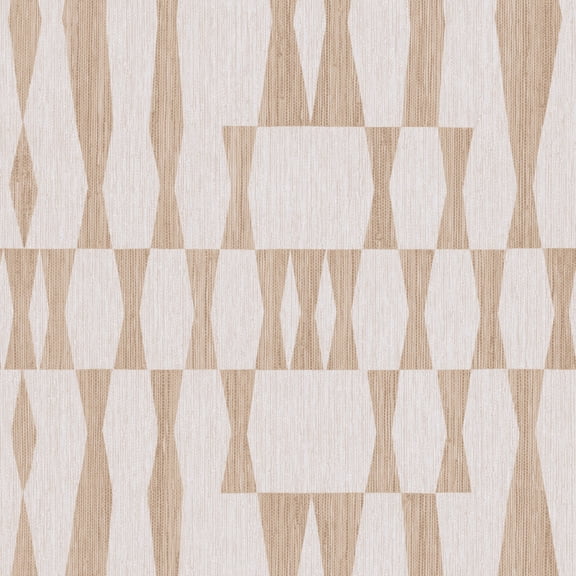 Tempaper Grasscloth Geo Jute Removable Peel and Stick Wallpaper, 20.5" x 16.5', Made in the USA