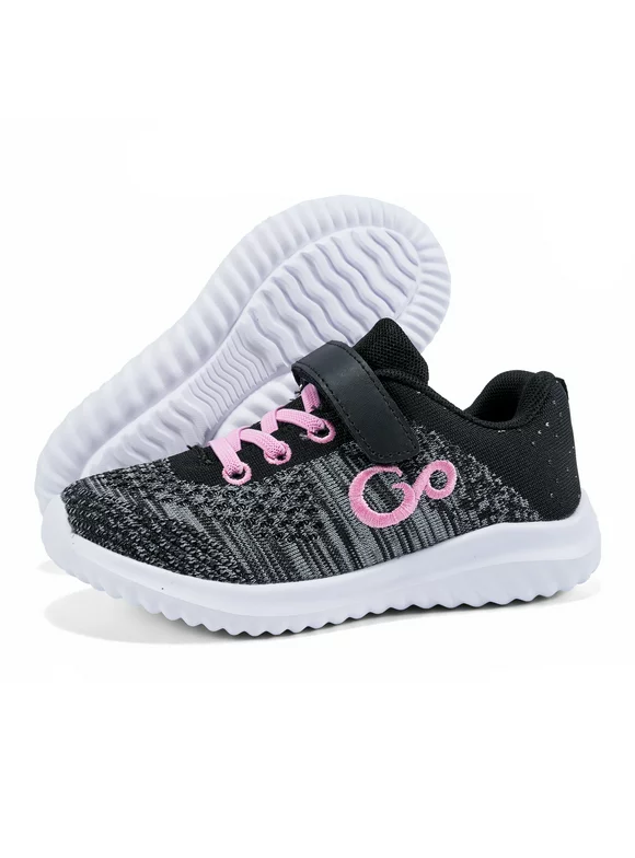 Toddler Boys Girls Sneakers Kids Lightweight Breathable Strap Athletic Running Shoes for Little Kids