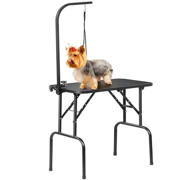 Topeakmart 32" Foldable Pet Grooming Table for Dogs and Cats, Trimming, Heavy Duty, Adjustable