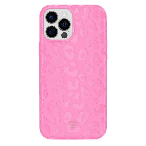 Velvet Caviar iPhone 12 / iPhone 12 Pro Case MagSafe Compatible - Cute Protective Phone Cases for Women - Hot Pink Leopard