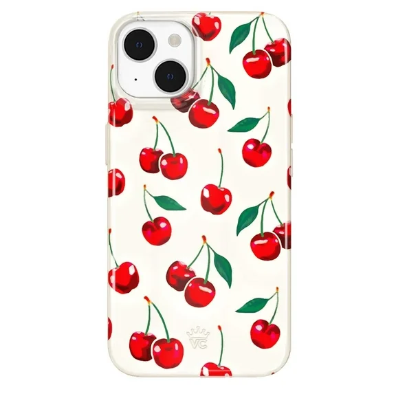 Velvet Caviar iPhone 14 Plus Case MagSafe Compatible - Cute Protective Phone Cases for Women - Cherry
