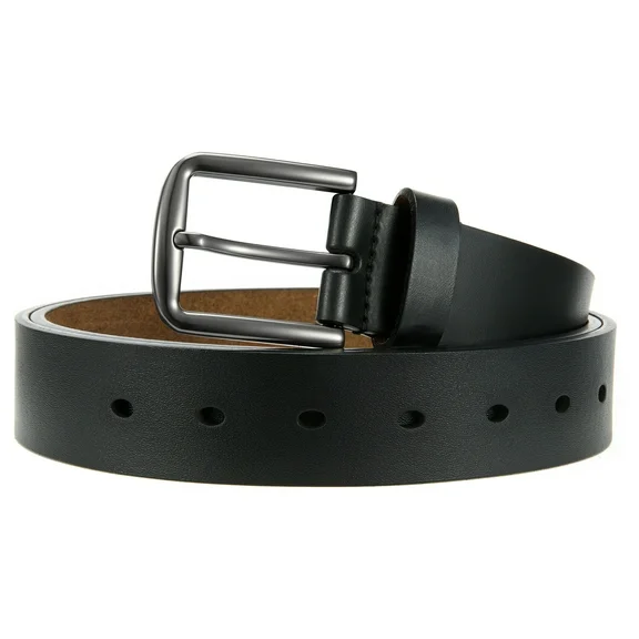YOETEY Mens Leather Belt for Jeans, Mens Belts Casual and Dress, Classic Style 1 3/8"(35mm)